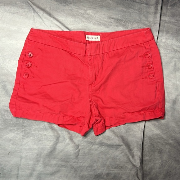 Merona Coral Shorts with Button Accents on Pockets - size 4 - Picture 7 of 11